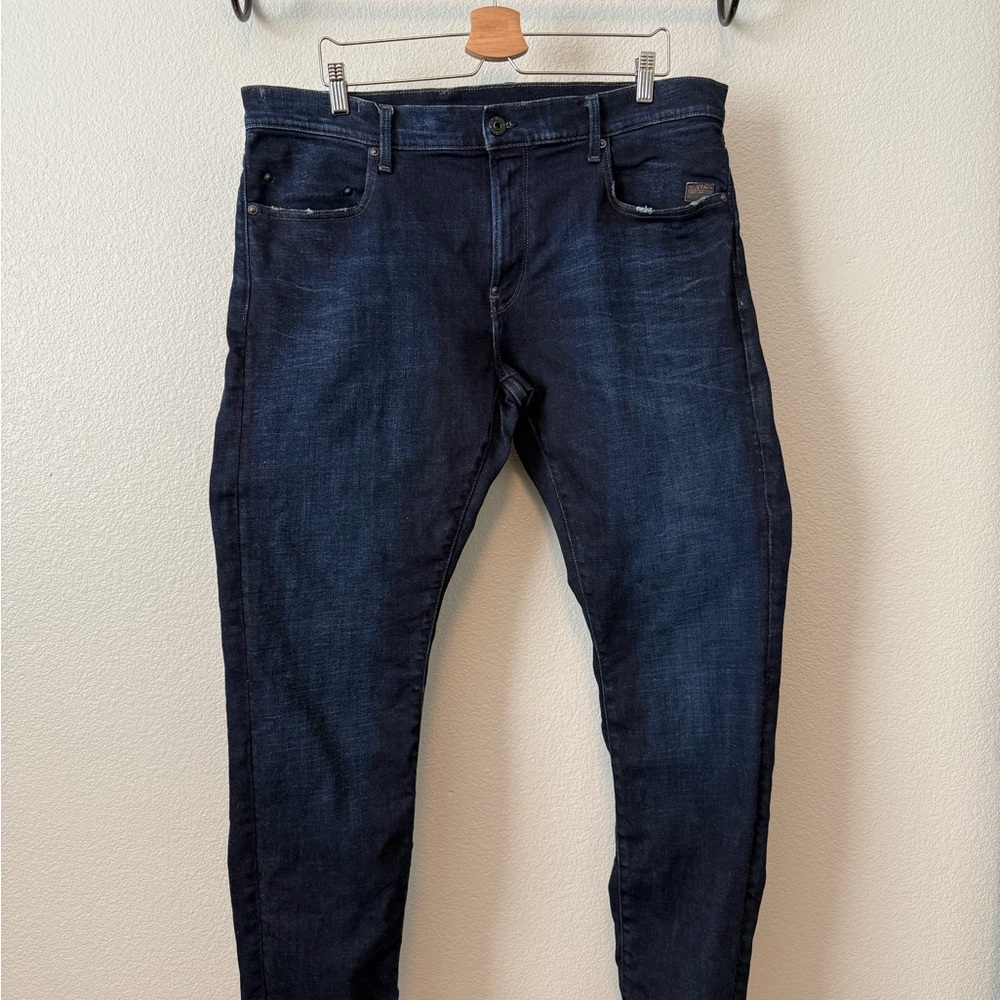 G-Star Revend FWD Blue Skinny Jeans Size 38x34